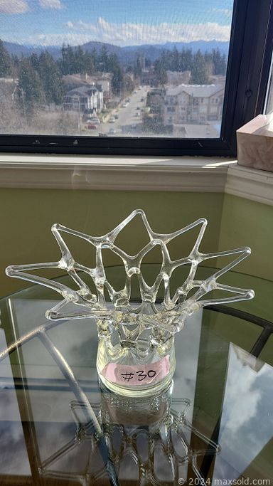 MaxSold Auction: This online auction features 32” Toshiba TV, furniture such as office desk, patio chairs, oak dresser, recliners, and couches, power tools, crystal decor, Brother printer, kitchenware and much more!