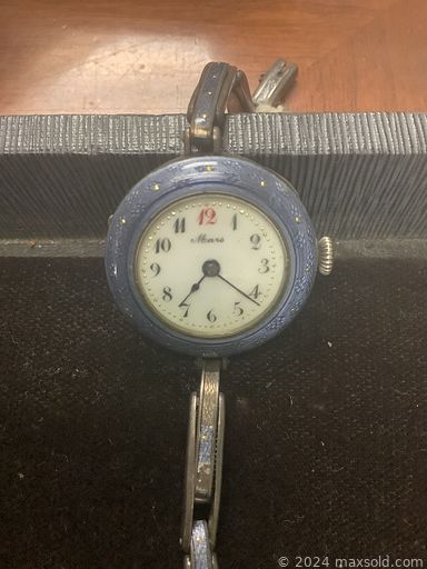 MaxSold Auction: This online auction features antique watches, watch faces, pocket watches, coins, dog figurines, clock collection, Indigenous art, glass domes, cuckoo clocks, Granddaughter clock, puzzles, TV, soapstone carvings, frog figurines, Nu Elck Syn Sin wall clocks, watch stands, massage chair, clock parts, gaming chair, camping gear, power tool, and much more!!