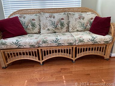 MaxSold Auction: This online auction features area rugs, Queen Anne style furniture, sewing machine, stained glass mirror, decanter set, art glass, rattan furniture, exercise equipment, cedar chest, desk & chair, TVs, office supplies, power & hand tools, hardware, patio furniture, electrical & painting supplies, small kitchen appliances, art supplies, yard tools, and much more!!!