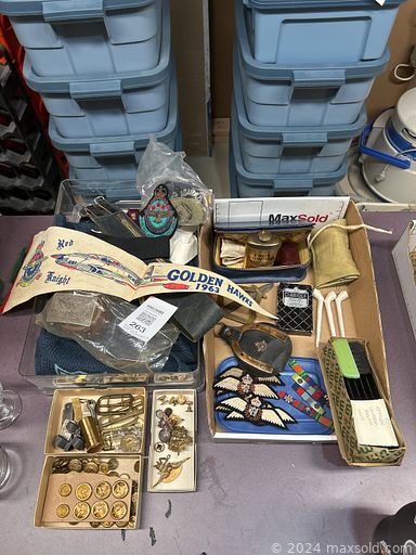 MaxSold Auction: This online auction features exercise equipment, chalkware wall busts, ceramic miniatures, art supplies, ceramic greenware, power & hand tools, fitness gear, golf clubs, vintage books, insulators, Toby jugs, bamboo table & chairs, fabric, sewing supplies, thimbles, vinyl records, sewing machines, wine racks, brass horse medallions, teacup/saucer sets, collector spoons, art pottery, coins, stamps, patio furniture, vanity table, yard tools, garden planters, garden art, and much, much, more!!!