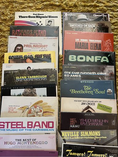 MaxSold Auction: This online auction includes furniture such as vintage club chairs, Dante chairs, velour sofa, side table, dining table set, Adrian Pearsall coffee table, console table, MCM chair, bookcase and others, kitchenware, small kitchen appliances, wicker decor, jewelry, wall art, Asian decor, glass servingware, lamps, vinyl records, rattan room divider, frames, seasonal decor, vintage harlequins and much more!