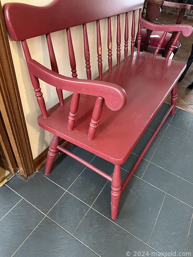 MaxSold Auction: This online auction includes a vintage Bavarian tea set, vases, pottery, crystalware, vintage trays, linens, Red Rose tea animals, wall art, lamps, knitting supplies, tools, hardware, chairs, rugs, Toby mugs, silverplate, cast metal, baskets, office supplies, Canon digital camera, VHS tapes, cast iron wood stove, antique milk glass, decorative plates and many more!