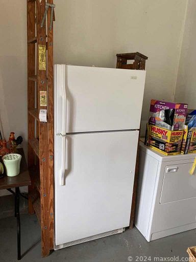 MaxSold Auction: This online auction features Patio Table, Chairs, Plastic Chairs, Picnic Table, Bistro Table, Folding Table, Planters, Trash Can, Small Tractor Spreader, Yard Tools, Artwork, Baking, Food Storage, Wood Ladders, Refrigerator, Baskets, Fryers, Multi Coolers and much more!