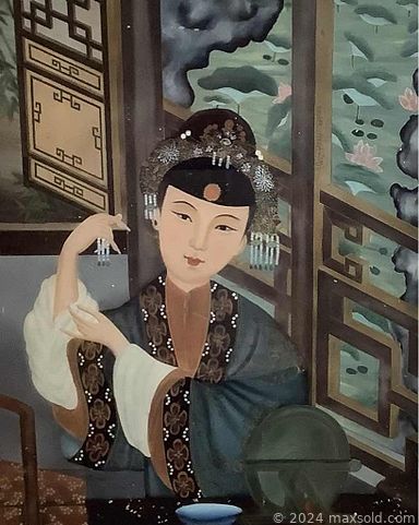 MaxSold Auction: This online auction features art such as Mid-Century modern oil on canvas, botanical prints, reverse painting on glass, framed photography, advertising prints, vintage Japanese scroll, hand-painted tapestry, posters and much more!