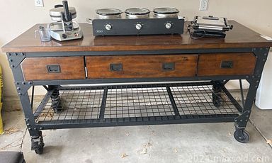 MaxSold Auction: This online auction includes 14k gold rings, 56” LG TV, MCM porch swing, furniture such as wooden TV stand, side tables, dressers, reclining sofa, reclining armchair, and kitchen table with chairs, board games, small kitchen appliances, glassware, office supplies, quilting and sewing supplies, DVDs, LP records and more!