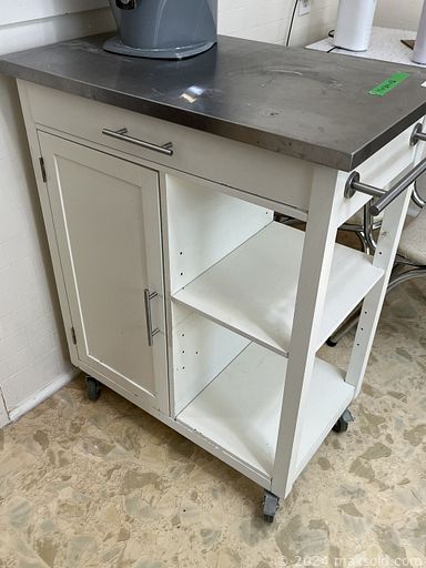 MaxSold Auction: This online auction features stair lift, collectible teapots, teacup/saucer sets, decorative plates, office supplies, art pottery, stereo system, Mid-Century wardrobe, retro dinette set, small kitchen appliances, vintage cameras, antique dresser, vintage vanity, trinket box collection, vintage hat collection, women’s clothing, Art Deco vanity, sewing machine, costume jewelry, vintage Hoosier-style cabinet, bike, and more!