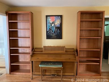 MaxSold Auction: This online auction includes furniture such as a dresser, nightstands, tables, wicker chairs, cabinets, dining table, bookshelves and others, window fans, small kitchen appliances, kitchenware, organizers, linens, Philips TV, electronics, portable vacuum cleaner, jewelry, camping supplies, outdoor tools, trampoline, exercise equipment, wrapping supplies, seasonal decor, sports equipment, cleaning supplies, shoes and much more!