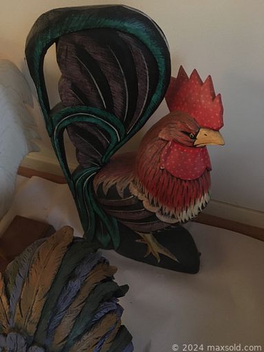 MaxSold Auction: This online auction features upright piano, table lamps, decorative milk cans, vintage secretary desk, rooster collection, animal figurines, teacup/saucer sets, china cabinets, MCM buffet, wall decor fountain, planter pots, collector plates & spoons, art glass, wood butlers, painted boxes & decorations, blade art, toys, jewelry, fishing gear, vinyl records, patio furniture, storage boxes and much more!