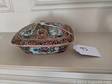 MaxSold Auction: This online auction features wooden sculpture, area rugs, secretary desk, art glass, office supplies, cloisonne dishes, horse medallions, hide-a-bed sofa, teak bookcase, barrel back chairs, Waterford crystal, pewter serving pieces, small kitchen appliances, portable AC unit, Mexican pottery pitcher,  costume jewelry, stereo components, 4 poster beds, printers, bike, TV,  and much more!!