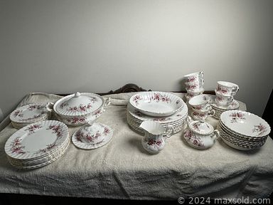 MaxSold Auction: This online auction features Couch, tables, vintage furniture, lamps, tools, plumbing supplies, bar stools, chairs, games, frames, vintage silver plate cutlery, silver plate dishes, glassware, Royal Albert china, Minolta camera, wooden cabinet, Spanish ship model, vintage mirror and much more.