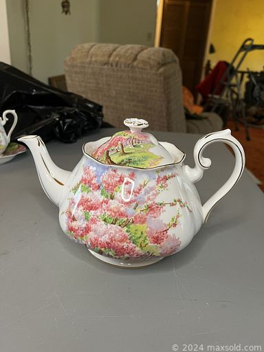 MaxSold Auction: This online auction features metal wall art, CDs, TV, sewing supplies, desk, small kitchen appliances, biscuit jar, art glass, SnowBabies, Precious Moments, souvenir spoons, Willow Tree, Swarovski animals, decanter, “Blossom Time” dishware, vinyl records, stereo components, vintage swag lamps, secretary desk, printer, portable AC unit, beauty products, costume jewelry, games, toys, children’s books, antique typewriter, canning jars, power & hand tools, yard tools, fishing gear, refrigerator/fridge, chest freezer, lawnmower, yard art, and much, much, more!!!