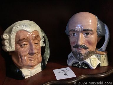 MaxSold Auction: This online auction features Royal Doulton head mugs, carnival glass, art glass, vintage microscope, wood carvings, Vaillancourt folk art, area rug, new medical mattress, wood carving, small kitchen appliances, printer, TV, and much, much, more!!