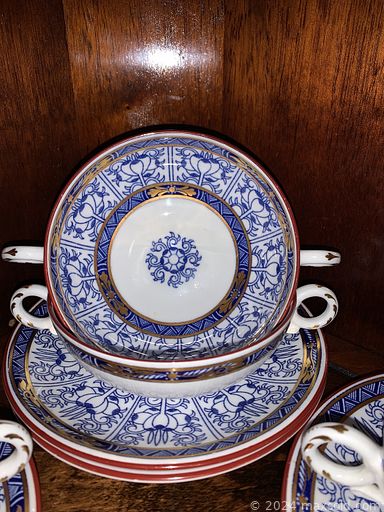 MaxSold Auction: This online auction includes furniture such as a dining table set, glider chair, brass bed, Haddon Hall midcentury cabinet, dresser cabinet, outdoor bench, curio, vintage cane chair, Hardy & Sons piano, sideboard and others, Royal Worcester and other china, glassware, Goebel figures, pottery, seasonal decor, Norman Rockwell decorative plate, lamps, brassware, wall art, mini wheelbarrow, extension ladder, Kenmore fridge, small kitchen appliances, home health aids, Alpaca wall hanging, El Prado guitar and more!