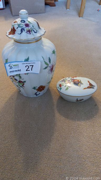 MaxSold Auction: This online auction features kitchen appliances, glassware, Bohemian decanter, pots and pans, kitchen items, chairs and tables, mirror, loveseat, silver decor, recliner, prints, lamps, games, writing desk, electric fireplace, framed art, bed frame, TV, linens, Hummel plates, jackets, tools, Mahogany side table, office supplies lot and much more.