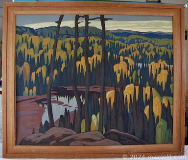 MaxSold Auction: This online auction features a bronze doll sculpture, school desk, cast iron items, midcentury coffee table, side tables, vintage vanity, Arts and Crafts desk, vintage sewing basket, pine blanket box, wall art such as a Sampson Matthews silkscreen, oil paintings from A. Frachet, Jean Jamieson, W.G. Evans, John Lukkarinen, A. Pelda , RE Durham, Matthew F Kousal and much more!