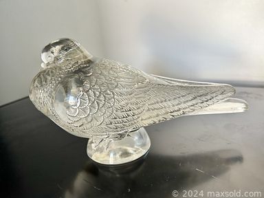 MaxSold Auction: This auction features Lalique Dove, Vaseline Glass, Oil Paintings, Baccarat Paperweight, Turned Candleholders, Lamps, Glass Mask, Art Glass Bowl, Lectern, Watch Clock, Globe, Novelty Tea Pot, Vintage Photos, Camera  , and much much more!