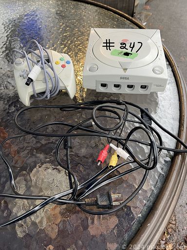 MaxSold Auction: This online auction includes a Sega Dreamcast console, arts and craft supplies, foot air pump, bicycles, electronics, vintage cameras, tools, vintage comic books, clothing, shoes, bags, accessories, decor, books, comics, DVDs, CDs, Tena pads, linens, light fixtures,brass items, mirror, kitchenware, small kitchen appliances, Kobalt table saw and other power tools, furniture such as an MCM drop leaf table, chrome chairs,  antique walnut blanket box, coffee table, shelving units and many more!