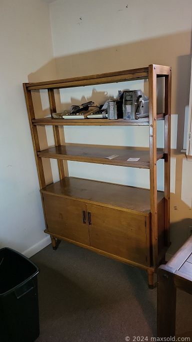 MaxSold Auction: This online auction features furniture such as wicker chairs, midcentury dresser, cabinets, stools, tables, bed frame, etagere, display cases, shelving units, curio and others, Holmes heater, Ohaus scale, stained glass, vintage grandfather clock, vintage typewriters, wall art, figures, hanging plants, tools, hardware, sawhorses, sander, cleaning supplies, electronics, antique wedding veil, shoe stretchers, kitchenware, books, DVDs, rugs, gates and much more!