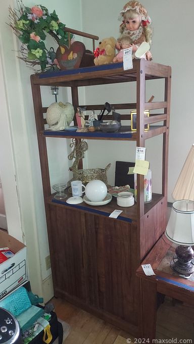 MaxSold Auction: This online auction features pottery, various lamps, tables, tech electronics, PlayStation Games and Controllers, costume jewelry, books, sporting goods and much more!