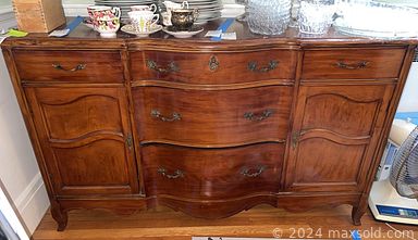 MaxSold Auction: This online auction includes furniture such as a La-Z-Boy recliner, sideboard, chairs, cabinets, shelving units, tables, media stand, dresser, vintage sewing machine in cabinet and others, board games, books, CDs, computer games, vinyl records, model kits, rugs, curtains, tools, storage boxes, milk glass, china, kitchenware, small kitchen appliances, vintage cameras, cleaning supplies, vintage telescope, wall art, electronics and many more!