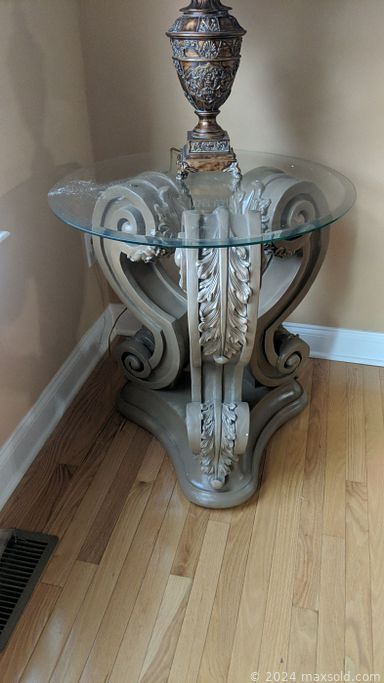 MaxSold Auction: This online auction features framed wall artwork, metal art, TVs, velvet armchair, area rugs, art pottery, Thomasville bedroom furniture, Karaoke Machine, office supplies, small kitchen appliances, bicycle, ladders, power & hand tools, stained glass lamp, watches, faux tree topiaries, exercise equipment, art pottery, glass perfume bottles, folding gazebo, market umbrellas, computer accessories, solar lights, patio furniture and much more!!