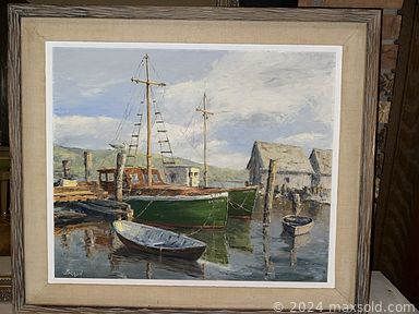 MaxSold Auction: This online auction includes signed artwork, vintage Pyrex, furniture such as antique cedar lined wardrobe, antique junior Hoosier cabinet, MCM tables, antique dining chairs, and rattan chairs, vintage fishing gear, power tools, vintage Christmas, kitchenware, vintage china, power tools and much more!