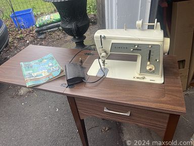MaxSold Auction: This online auction includes a sewing machine in table, Insignia TV, tools, hardware, DVDs, kids books, books from Karin Slaughter, Louise Penny, James Patterson, Michael Connelly and others, Nintendo NES console, stuffed animals, kids ride on toys, miniature Christmas village houses and other seasonal decor, reptile tanks, clothing, accessories, tent, camping tools, leather stamps, kitchenware, ankle weights, pine wall shelf and many more!