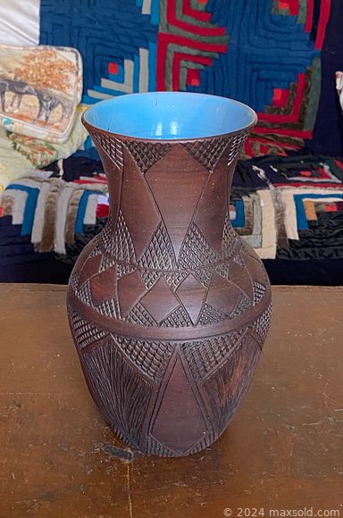 MaxSold Auction: This online auction features original paintings, Wedgwood, crystalware, drinkware, vintage tins, pottery, costume jewelry, antique stained glass light, vintage books, armchairs, oak parlour table, Harmony Horse saddle and much more!