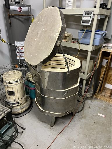 MaxSold Auction: This online auction features secretary desk, TV, craft supplies, leather furniture, exercise equipment, area rugs, new E-bike, decorative plates, stained glass lamps, coins, angel collection, Lenox figures, belt buckle collection, stained glass panels, cameras, binoculars, carousel horse collection, room screen, guitar, pet products, vinyl records, fitness gear, art glass, Lilypad lamp, art pottery, cranberry glass, dryer, small kitchen appliances, bell collection, sewing machine, Santa collection, office supplies, printers, desktop computers & accessories, patio furniture, rolling toolbox, power & hand tools, yard tools, upright freezer, costume jewelry, generator, fishing gear, stained glass supplies, kilns, and much, much, more!!!