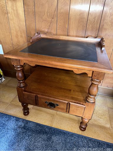 MaxSold Auction: This online auction features quilt, pearl jewelry, cowboy boots, sterling silver jewelry, antique wicker stroller, art glass, art pottery, thimble collection, collectible plates, train sets, sewing notions, vintage tins, small kitchen appliances, board games, vintage Pyrex, vanity sets, perfume bottles, Hobnail glass, cameras, and much, much, more!!