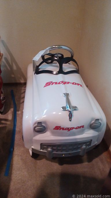 MaxSold Auction: This online auction features a Snap-on mini-fridge, ride-on cars, wall art, Beatrix Potter, Bunnies by the Bay collectibles, Lenox, vaseline glass, Beanie Babies, china, books, DVDs, die-cast models, Snap-On tool storage, miniatures, golf items, Hallmark vehicle ornaments, office supplies, jewelry, tools, garden decor, kitchenware, small kitchen appliances, Christmas village, metal garden art, furniture such as a vintage school desk, humidor, barstools, picnic table bench and much more!