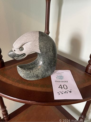 MaxSold Auction: This online auction features glass top table, small kitchen appliances, soapstone carving, German Christmas candle, vintage jewelry, coins, Woodland Surprises, thimble collection, sewing notions, Richard Wolff original art, men mugs, gold rings, diamond earrings, beer steins, Malachite animal figures, sewing machine, art glass, vintage children’s books, and much, much, more!!!