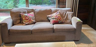 MaxSold Auction: This online auction includes furniture such as shelving units, cabinets, dressers, chairs, stools, dining room table set, Lane trunk, wardrobe, Thayer Coglan chair, Jet Hockey table, desk, office chair, Bernhardt sofa and others, kitchenware, small kitchen appliances, linens, power tools, hardware, yard tools, sewing notions, Lenox, Limoges and other figurines, wall art, CDs, Bose speakers and other electronics, vintage MCM coffee carafe set, costume jewelry, pottery, rugs, cleaning  tools, silverplate, home health aids. Luggage, fishing poles, games and many more!