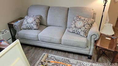 MaxSold Auction: This online auction includes furniture such as an oak hutch, La-Z-Boy recliners, side tables, electric leather reclining sofa, queen bed, stools, tool chests, shelving units, Barrister bookcase and others, seasonal decor, kitchenware, small kitchen appliances, antique Singer sewing machine, pet supplies, crates, Worx pressure washer, yard tools, garden decor, plastic storage, accessories, Boyd’s, Jim Shore, Cats Meow and other figures, office supplies, seated elliptical, Longaberger baskets, grandfather clock, train sets and many more!