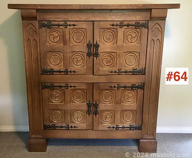 MaxSold Auction: This online auction features furniture such as an armoire, chairs, custom-made sofa, drop leaf table, bench, ping-pong table and more, rugs, serving ware, fishing rods, jigsaw puzzles, vintage floor lamp, posters, silverplate, electronics, Terra Cotta Army figure, vinyls, Israeli pottery, Murano glass vase and much more!