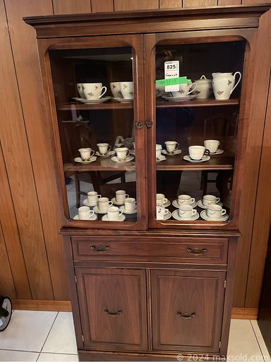 MaxSold Auction: This online auction includes furniture such as a display cabinet, La-Z-Boy recliner, swivel chair, Sklar velvet couch, coffee table, pedestal stand, retro dresser, bed frame, dining table set and others, Royal Wessex and other china, vintage servingware, kitchenware, Bocce ball set, lamps, Dimplex fireplace, walker, Marantz receiver and other electronics, SInger sewing machine, tools, Community silverware, garden tools and much more!