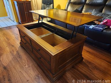 MaxSold Auction: This online auction includes vintage glassware, collector plates, sports jerseys, collector cards, wall art, Dakine snowboard, headphones, Lenox decor, books, solid wood lift top coffee table, scrapbooking materials, costume jewelry, new Hydration backpack, and much more!