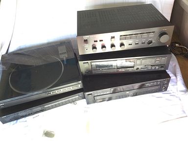 MaxSold Auction: This online auction features garden lot, records, stuffed toys, easel, vhs player, turntable, goggles, lamps, vhs movies, books, puzzles, weights, storage containers, kitchen lot, games, puzzles, bakeware, children’s books, camping lot, metal wine rack, lawnmower, Vintage Corelle dishes, office lot, sewing lot, linens, vases, books, electric guitar and much more