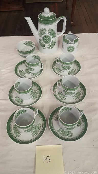 MaxSold Auction: This online auction includes Wedgwood, Spode, Lenox, Mikasa crystal, Limoges, vintage toys, vintage vinyl LPs, studio pottery, area rugs, mid century writing desk, mid century chest of drawers, grandfather clock and more!