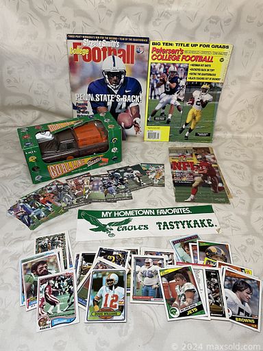 MaxSold Auction: This online auction features sports collectibles, toys, comics, glass perfume atomizers, vintage music globes, action figures, doll house, Bo Borgstrom mushrooms, angel & cherub collection, vintage jewelry, new socks, movie posters, wood window shutters and much more!