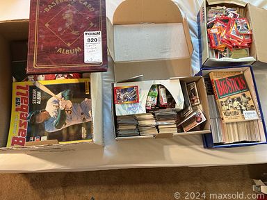 MaxSold Auction: This online auction features stamp collection, art pottery, binoculars, fishing gear, office supplies, yard tools, snow thrower, garden supplies, sewing machine, sports trading cards, games, camping gear, jewelry, fitness gear, hand tools, desks, golf clubs, art supplies, upright piano, telescope, printer, small kitchen appliances, vinyl records, sports collectibles, and much more!!!