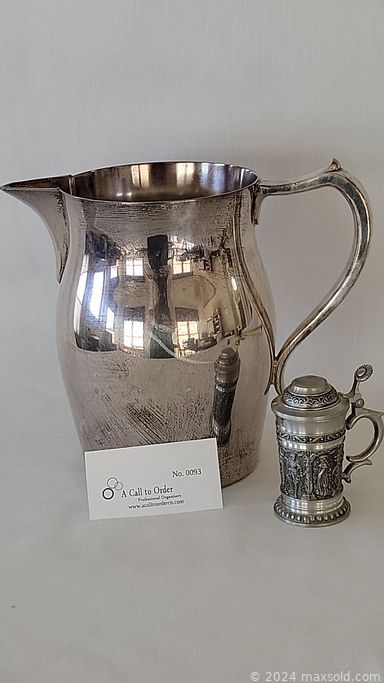 MaxSold Auction: This online auction features fine china, silver plate, Lenox, antique decor, furniture such as wooden dining hutch, dining table, wingback chair, antique chairs, and entertainment center, glassware, automotive accessories, lamps, framed wall art, CDs, books and much more!