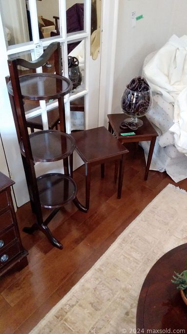 MaxSold Auction: This online auction features furniture such as a Knetchel china cabinet, table, chairs, server, upholstered chairs, stands, bookcases, MCM dresser, Broyhill nightstands and others, Le Creuset and other kitchenware, small kitchen appliances, linens, tools, hardware, home health aids, J. Landsdowne print and other wall art, golf items, luggage, electronics, vinyl records, books, puzzles, office supplies, lamps, rugs, vacuums, Therapure air purifier, trinket boxes, cat figurines, brassware, seasonal decor, Viking chest freezer, garden art, silverplate, flatware and much more!