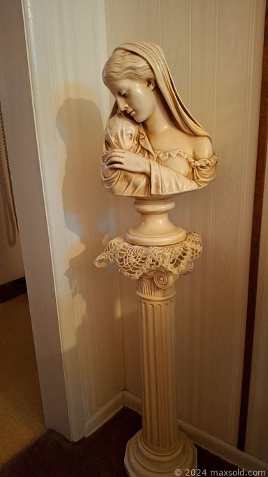 MaxSold Auction: This online auction features costume jewelry, cameos, watches, sterling jewelry, jewelry boxes, lingerie chests, desk & chair, milk glass, Victorian figures, organ & bench, vinyl records, miniature tea sets, Wade figures, cedar closet, and much, much, more!!!