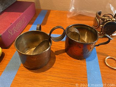 MaxSold Auction: This online auction features model ship, area rugs, games, jewelry, rolling chef cart, small kitchen appliances, Carnival glass, steins, outdoor chairs, teacup/saucer sets, glass art, day bed, office supplies, printer, binoculars, power tools, and much more!!