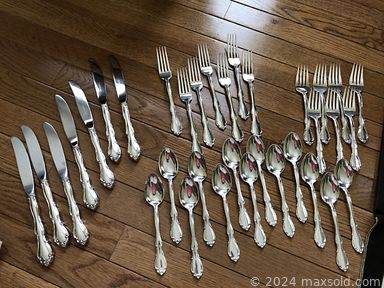 MaxSold Auction: This online auction features furniture such as an antique dresser, cabinets, tables, chairs, desk, painted upright piano, shelving units, wicker dividers, patio table set, lighted corner hutch, Ethan Allen sideboard, antique Melodeon, Pennsylvania House lowboy and others, Nasco, Wedgwood, Royal Copenhagen and other china, sterling flatware, accessories, clothing, rugs, kitchenware, small kitchen appliances, seasonal decor, linens, brassware, sewing notions, electronics, Lifecycle exercise bike, Toro snowthrower, sporting goods, yard tools, books, lamps and much more!