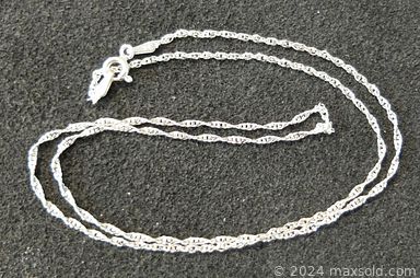 MaxSold Auction: This online auction includes sterling silver chains, Canada coins, Chinese, Scottish, German and other bank notes, earrings,  rings, stamp and more!