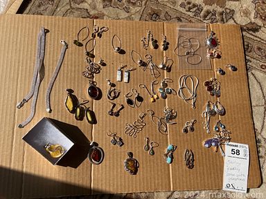 MaxSold Auction: This online auction includes copperware, Fenton vases and figures, fine china, sterling silver and 14k jewelry, framed artwork, furniture such as kitchen table and chairs, wood dining table, reclining chairs, upholstered sofa, and Thomasville dresser, glassware, small kitchen appliances, area rugs, CDs, DVDs, office supplies, children’s toys and much more!