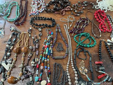 MaxSold Auction: This online auction includes furniture such as a bamboo cabinet, wicker rattan armchairs, console table, Sealy sofa, bookshelves, bed frames, console table, patio furniture and others, coolers, decor, yard tools, beach chairs, Hummels and other figurines, crystal vases, lamps, pottery, Johnson Brothers and other china, wall art, hardware, books, CDs, gift supplies, seasonal decor, ephemera, ladder, mirrors, home health aids and much more!