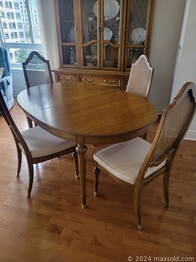 MaxSold Auction: This online auction includes furniture such as upholstered armchairs, folding chairs, Craftline display cabinet, wine cabinet, dressers, Hauser wrought iron table and others, Singer sewing machine, accessories, jewelry, wall art, art glass, Lladro and other figures, vintage Cheque protector, electronics, DVDs, tools, china, cut crystal, kitchenware, electronics, lamps, ladders, rotary telephone, rug, mirror, Superfit treadmill and much more!